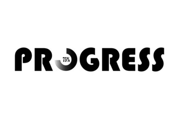 Progress -  Typography graphic design for t-shirt graphics, banner, fashion prints, slogan tees, stickers, cards, posters and other creative uses