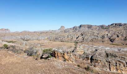 Isalo national park landscape canyon landmark in Madagascar