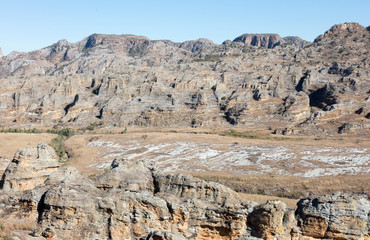 Isalo national park landscape canyon landmark in Madagascar