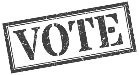 Fototapeta premium vote stamp. vote square grunge sign. vote