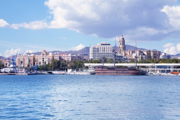 Fototapeta premium Malaga. Retro filtered colors tone.