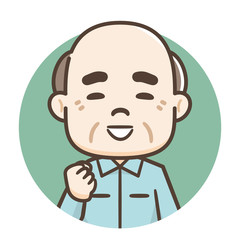 シニア男性　作業服
