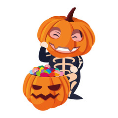kids in halloween costumes image