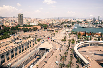 Fototapeta na wymiar viewpoint in Barcelona