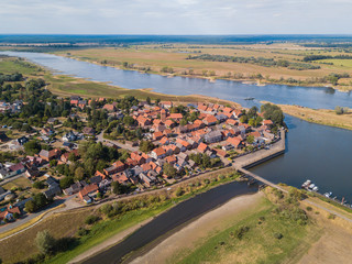 Fototapeta na wymiar Schnackenburg an der Elbe