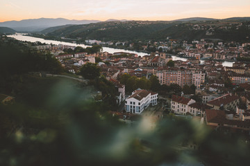 Perfect sunset in Vienne