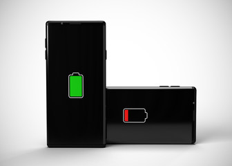 Smartphone Mobile Phone Charging Battery 3D Render