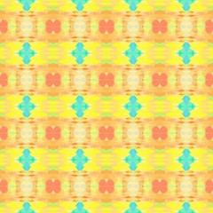 seamless pattern old retro style with khaki, medium turquoise and yellow colors. repeating background illustration can be used for wallpaper, creative backgrounds or textile fashion design