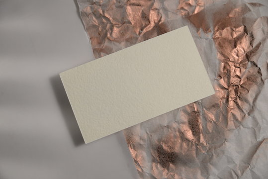 Mockup business card empty