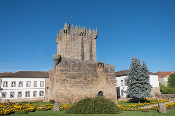 Fototapeta na wymiar Medieval castle in Chaves, Northern Portugal.