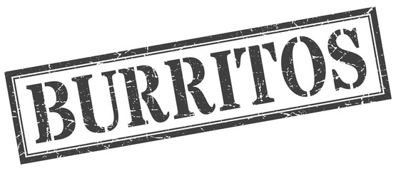 burritos stamp. burritos square grunge sign. burritos