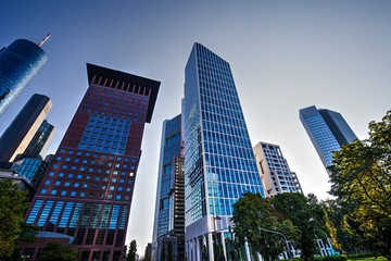 Obraz premium Skyscrapers in Frankfurt am Main. Germany.