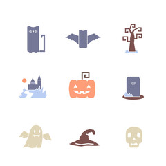 Halloween vector icon set