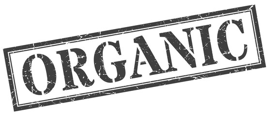 organic stamp. organic square grunge sign. organic