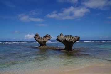 Fototapeta premium rock on beach