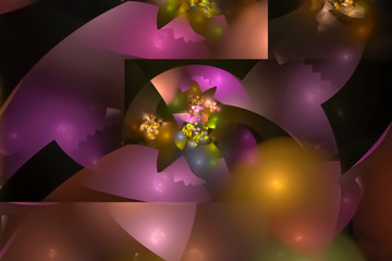abstract fractal fantasy design background