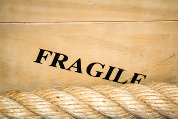 Holz Kisten für zerbrechliche Dinge, Fragile