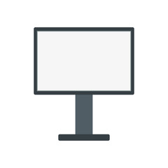 blank screen billboard sign illustration vector