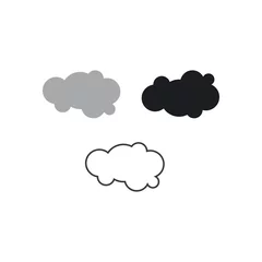 Zelfklevend Fotobehang cloud logo vector © mhasanudin
