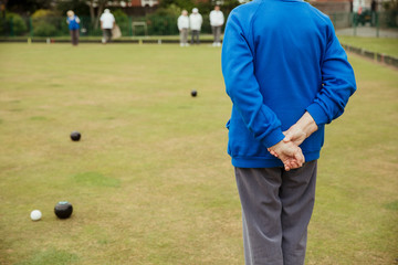 Obraz premium Spectating Lawn Bowling Game