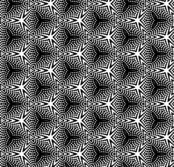 illustration of halftone seamless pattern without gradient