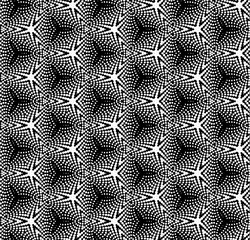 illustration of halftone seamless pattern without gradient