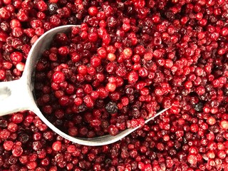 cranberries With a scoop