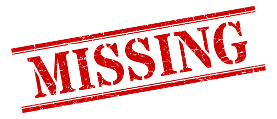 missing stamp. missing square grunge sign. missing