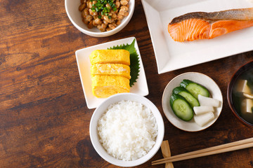 朝食イメージ、テーブル
