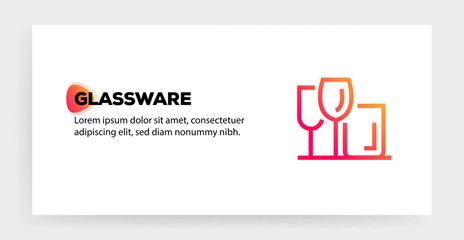 GLASSWARE ICON CONCEPT