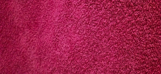 red cloth texture towel close up