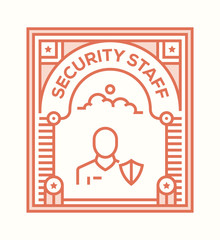 SECURITY STAFF ICON CONCEPT
