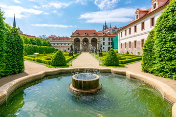 Wallenstein Palace and gardens in Mala Strana, Prague, Czech Republic