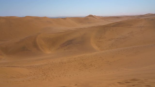 View of the Namib desert from Dune 7 near Swakopmund in Namibia, Africa.