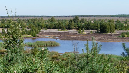 Bergbau Folgelandschaft neue Seenlandschaft