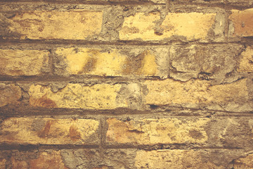 Old textured exterior brick wall surface background