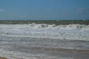 Vagues en bord de mer