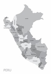 Peru regions map