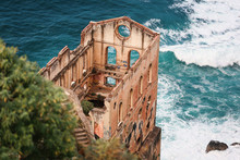 Abandoned building near the ocean in Tenerife, Los realejos