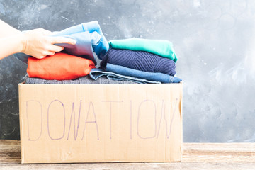 donation and charity concept