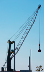 Fototapeta premium crane against blue sky