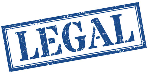 legal stamp. legal square grunge sign. legal
