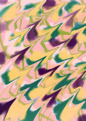 Fototapeta na wymiar Abstract smeared pattern. Purple, yellow, green, pink color