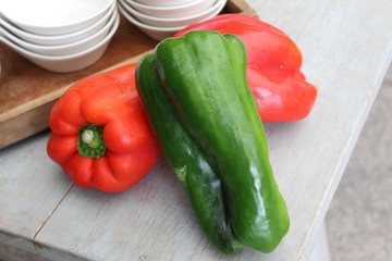 fresh vegetables on a plate