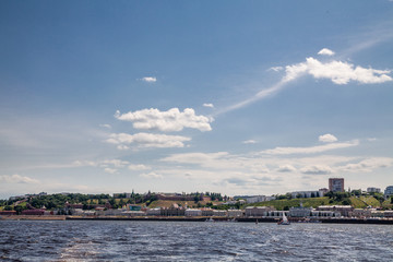 Fototapeta na wymiar Nizhny Novgorod, View from Volga river