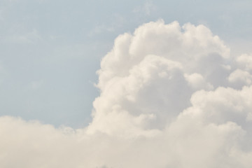 Big clouds on a sunny day