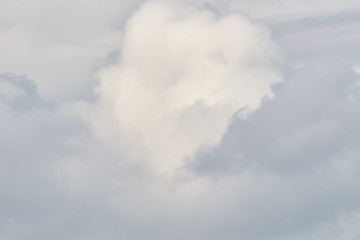 Beautiful cumulus clouds a summer day
