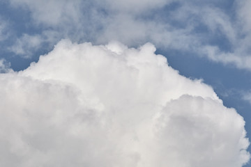 Big clouds on a sunny day