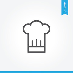 Chef hat vector icon, simple sign for web site and mobile app.