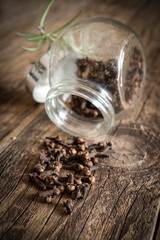 cloves in a glass jar